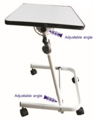 Adjusting angle bed table