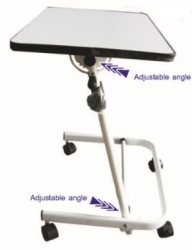 Adjusting angle bed table