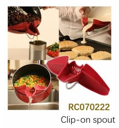Clip-on spout