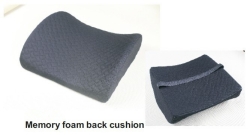 Bamboo memory foam back cushion
